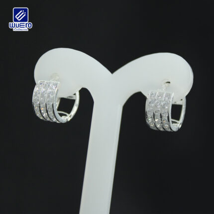 Coqueta de Plata con Multizirconias Blancas