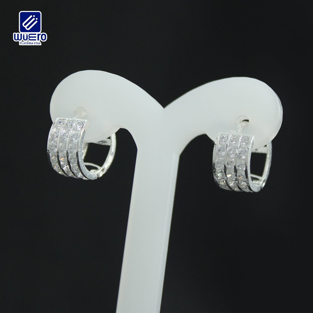 Coqueta de Plata con Multizirconias Blancas Coqueta de Plata con Multizirconias Blancas